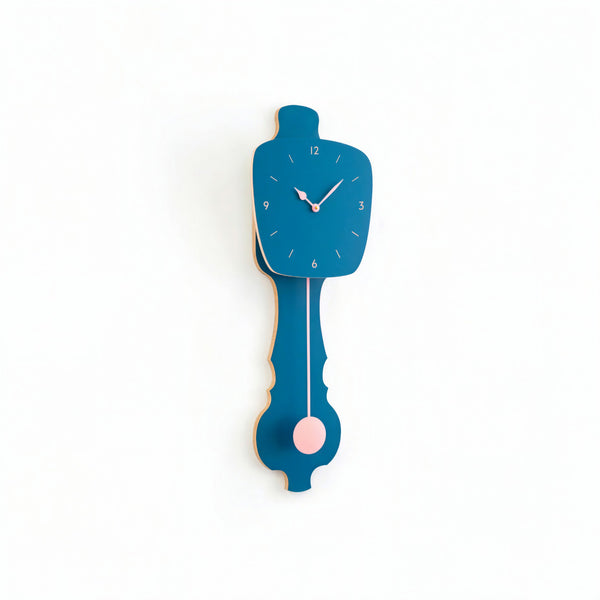 Wandklok Petrol Blauw