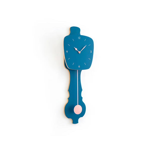 Wandklok Petrol Blauw