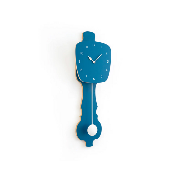 Wandklok Petrol Blauw