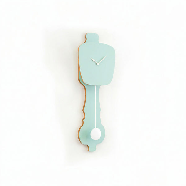 Horloge murale vert pistache