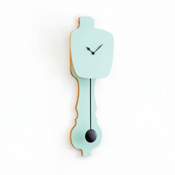 Horloge murale vert pistache