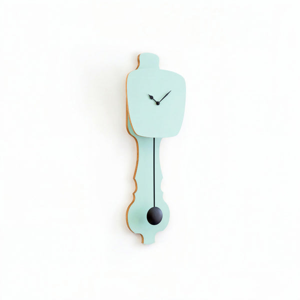 Horloge murale vert pistache