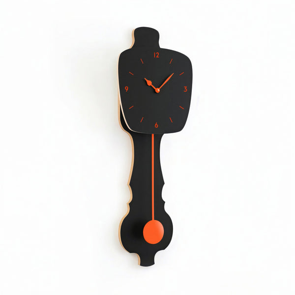 Horloge murale Noir satiné (SE)