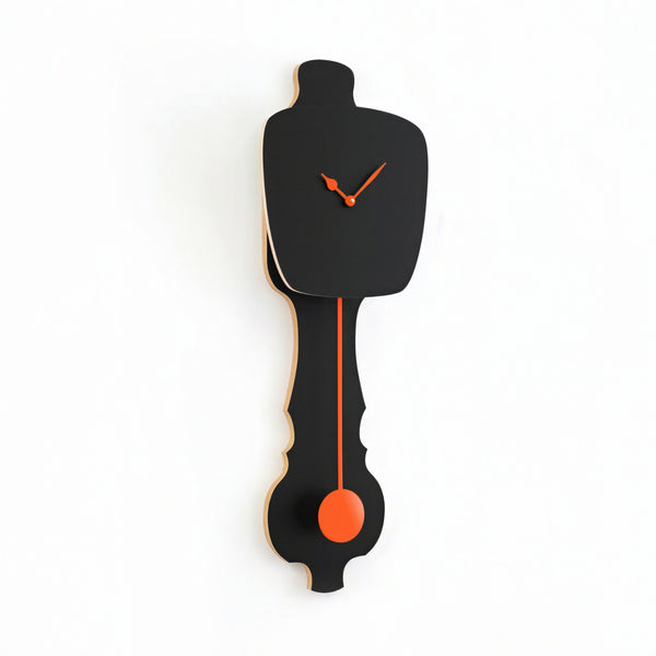 Horloge murale Noir satiné (SE)