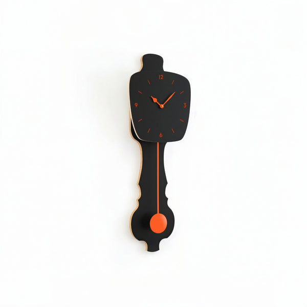 Horloge murale Noir satiné (SE)