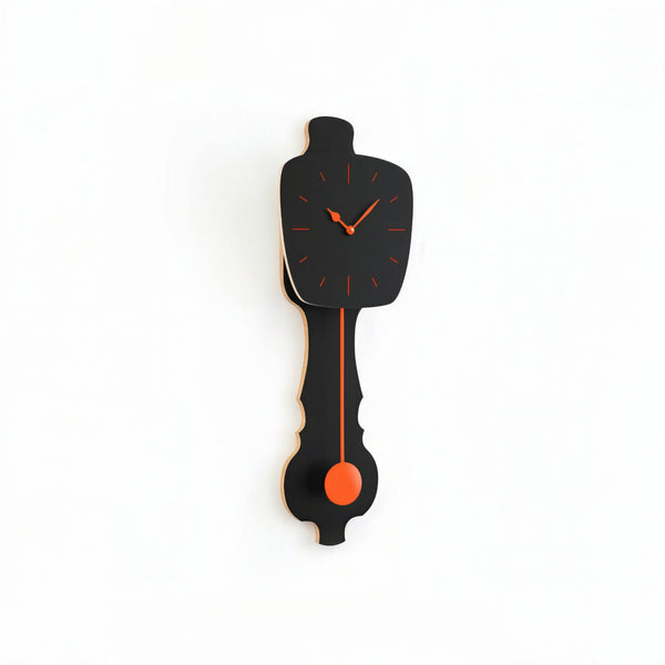 Horloge murale Noir satiné (SE)