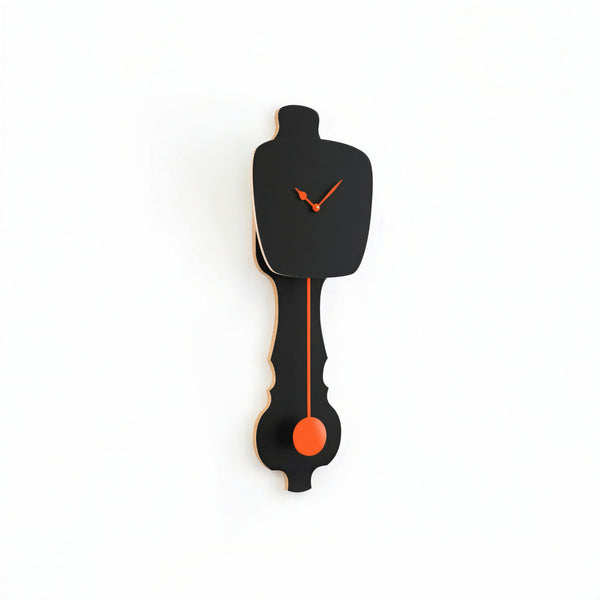 Horloge murale Noir satiné (SE)