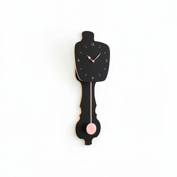 Horloge murale Noir satiné (SE)