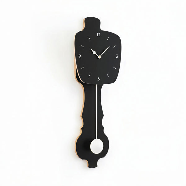 Horloge murale Noir satiné (SE)