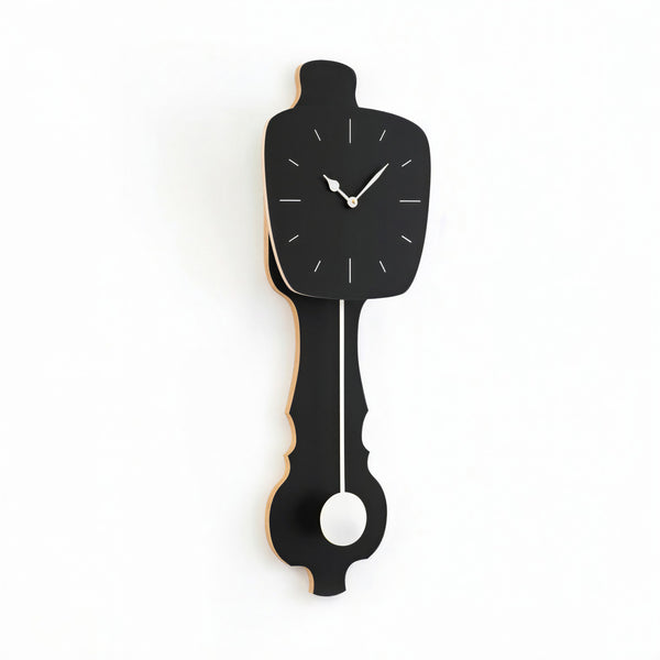 Horloge murale Noir satiné (SE)
