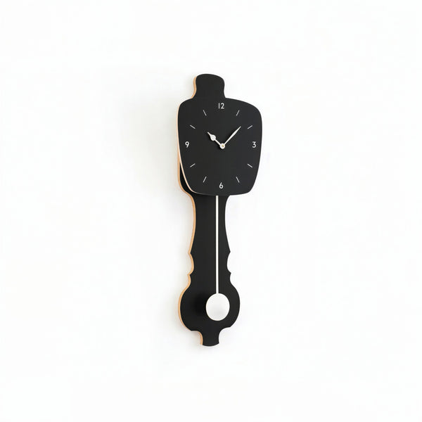Horloge murale Noir satiné (SE)
