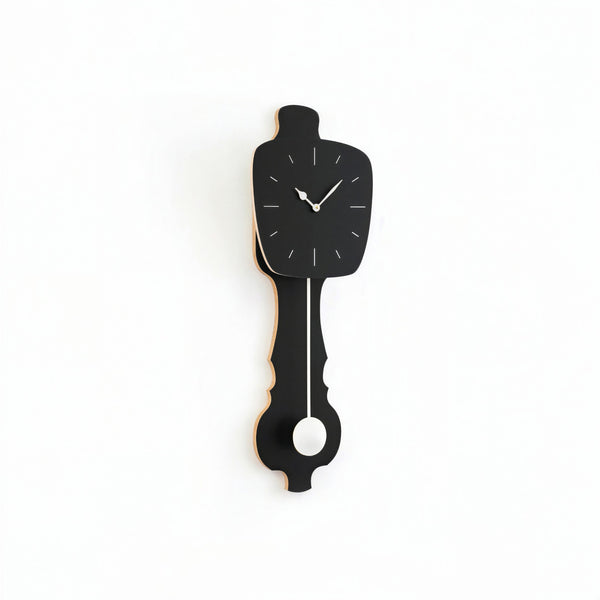 Horloge murale Noir satiné (SE)