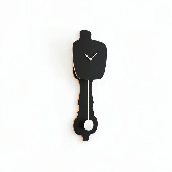 Horloge murale Noir satiné (SE)