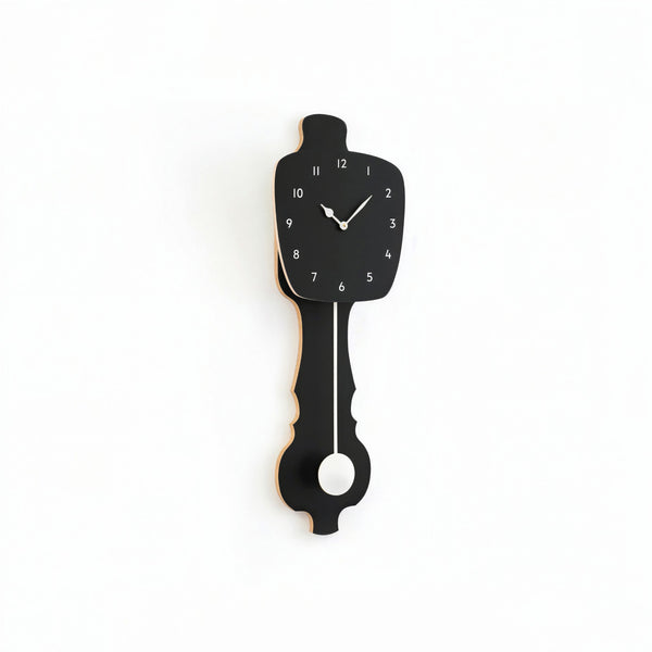 Horloge murale Noir satiné (SE)
